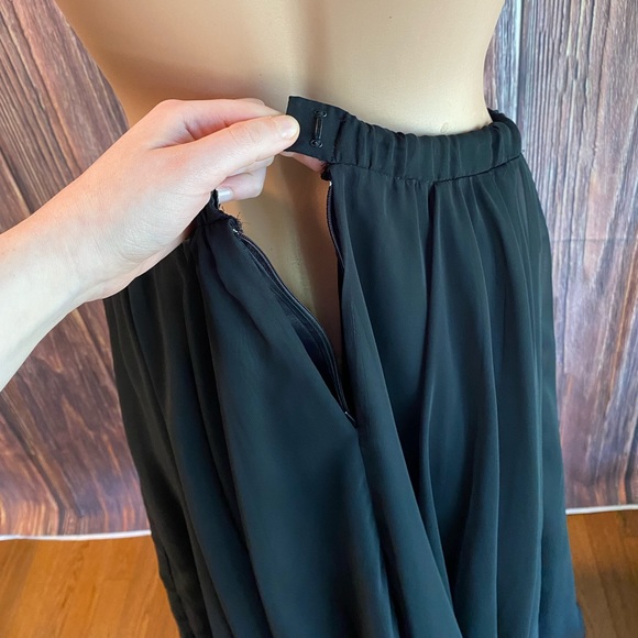 Neiman Marcus vintage black a line full cocktail skirt flowy - Picture 12 of 16